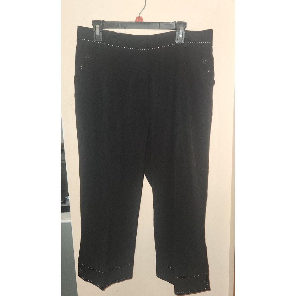 CJ Banks black capris  size 16W nwt